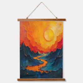 Cosmic Drift — Abstract Gold & Teal Canvas Art