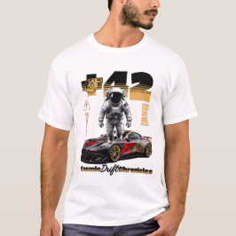 Cosmic Drift Astronaut Racer T Shirt