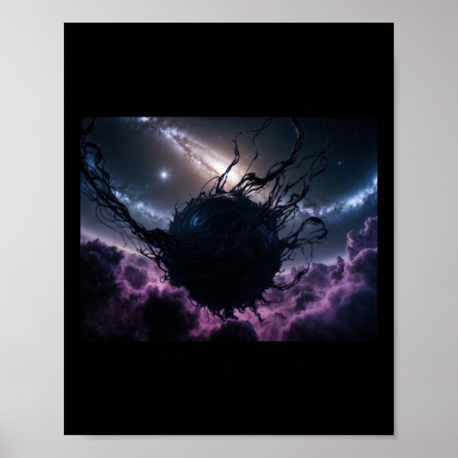 Cosmic Enigma Mörken Nebulas dansmärke Poster (Framsidan)