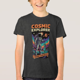 Cosmic Explorer Astronaut Rymdäventyr Barn  T Shirt
