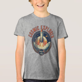 Cosmic Explorer Rocket Ship Future Space  T Shirt