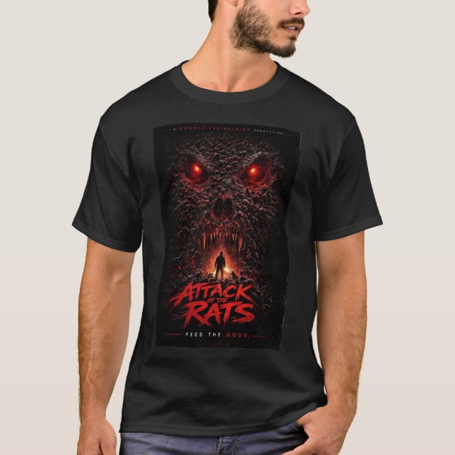 Cosmic Eye™ – Attack of the Rats “Feed the Gods”  T Shirt (Framsida)
