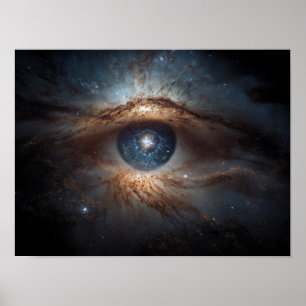 Cosmic Eye Galaxy: Universellt symbol öga Poster