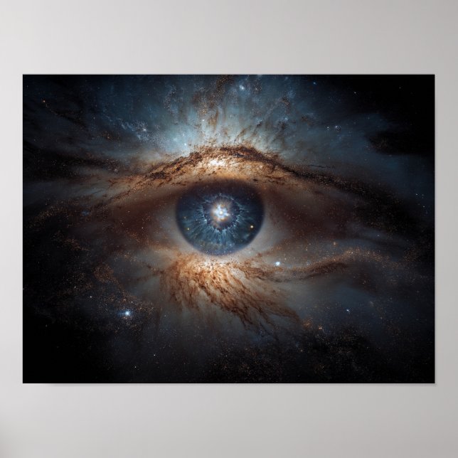 Cosmic Eye Galaxy: Universellt symbol öga Poster (Framsidan)