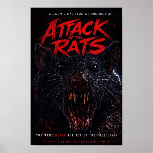 Cosmic Eye – Närbild på varelse Skräckplakat Poster (Framsidan)