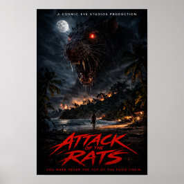 Cosmic Eye – Nattlig strandskräcklikörposter Poster