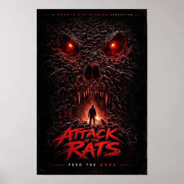 Cosmic Eye – Skalle Svärm Skräck Poster (Framsidan)