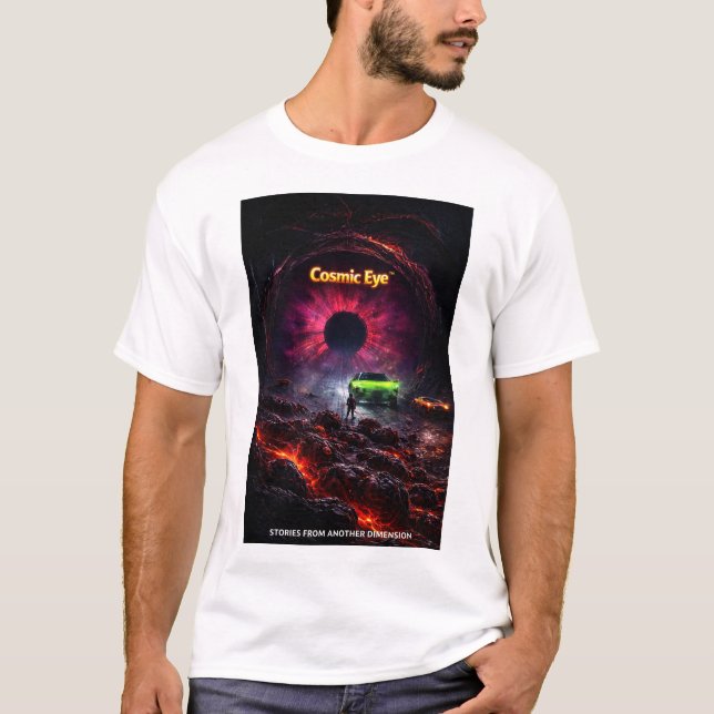 Cosmic Eye™ — “Stories From Another Dimension” T Shirt (Framsida)