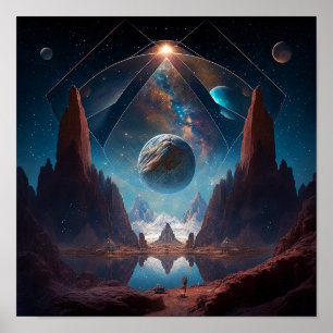 Cosmic Fantasy liggande Poster