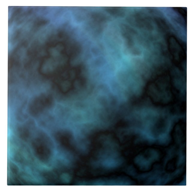 Cosmic Faux Blue Marble Kakelplatta (Framsidan)