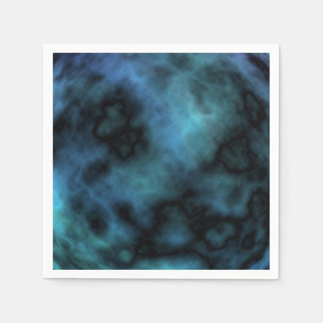 Cosmic Faux Blue Marble Pappersservett (Framsidan)