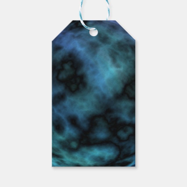 Cosmic Faux Blue Marble Presentetikett (Framsidan)