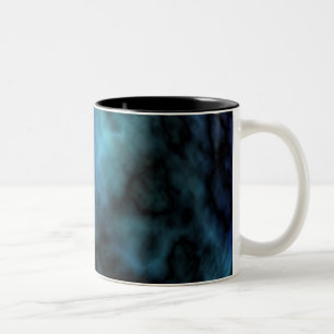 Cosmic Faux Blue Marble Två-Tonad Mugg