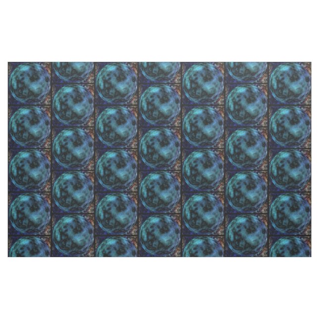 Cosmic Faux Blue Marble Tyg (Fat Quarter)