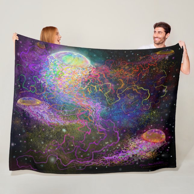 Cosmic Firande Fleece Blanket (På plats)