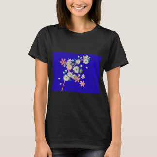 Cosmic Flower Art Galaxy Nebula - Ethereal  T Shirt