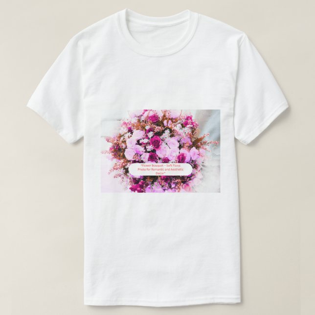 Cosmic Flower Dream - Mystical Galaxy Botanical T Shirt (Design framsida)