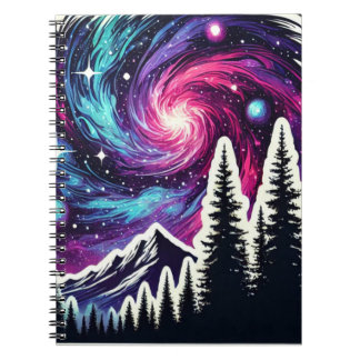 Cosmic Forest: Galaxy Meets Nature Anteckningsbok