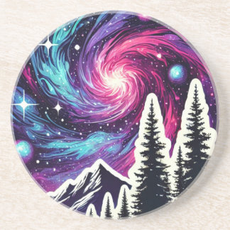 Cosmic Forest: Galaxy Meets Nature Underlägg