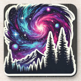 Cosmic Forest: Galaxy Meets Nature Underlägg