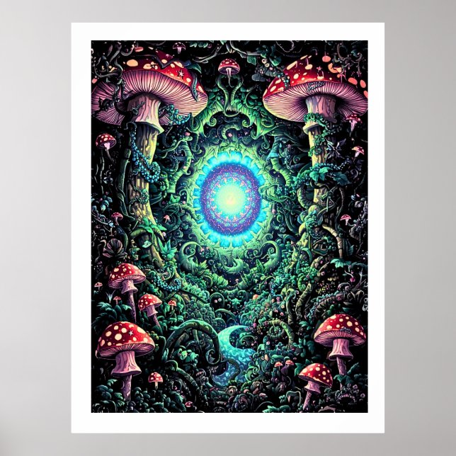 Cosmic Forest Portal – Journey Beyond the Veil Poster (Framsidan)