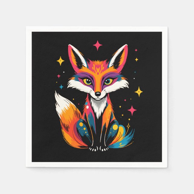 Cosmic Fox Pappersservett (Framsidan)