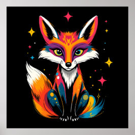 Cosmic Fox Poster