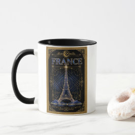Cosmic France Eiffel Tower Celestial Art Mugg