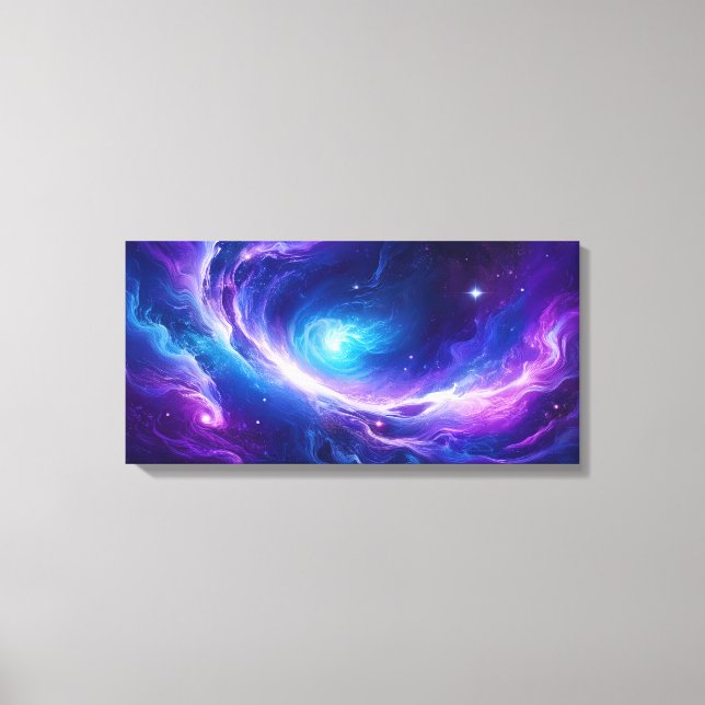 Cosmic Galaxy Art Canvastryck (Framsida)