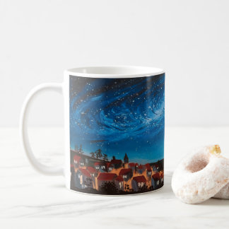 Cosmic Galaxy Himmel over Village Mugg