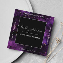 Cosmic Galaxy Modern Social Media Space Sparkles