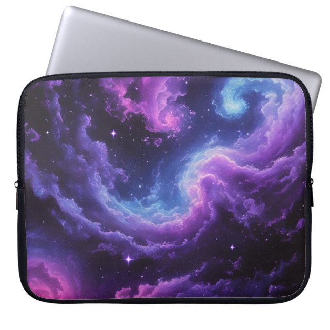 Cosmic Galaxy Nebula Abstract Space Art Design Laptop Fodral (Framsidan)