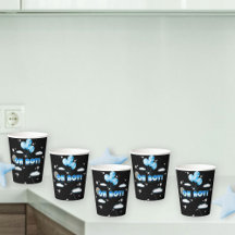 Cosmic Galaxy Night Blue Ballows Baby Shower Cute