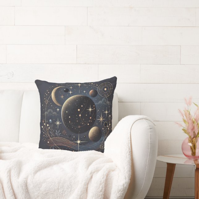 Cosmic Galaxy Pillow - Celestial Elegance åt dig Kudde (Soffa)