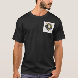 Cosmic Geometry: The Celestial Lion Emblem T Shirt