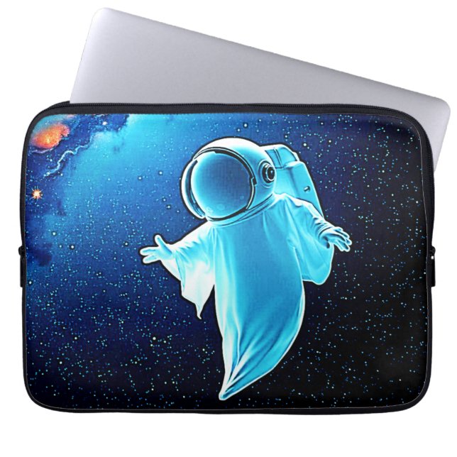 Cosmic Ghost i rymddesign Laptop Fodral (Framsidan)