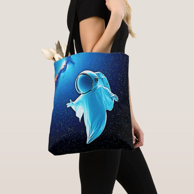 Cosmic Ghost i rymddesign Tygkasse (Närbild)