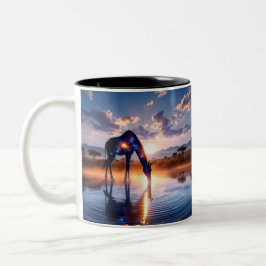 Cosmic Giraffe - African Sunset Coffee Mugg Rino