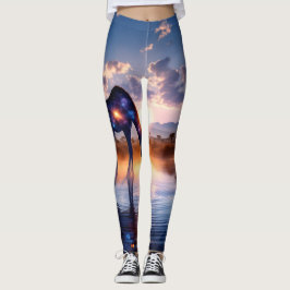 Cosmic Giraffe - African Sunset Leggings Tights
