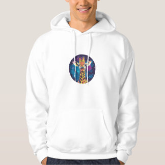 Cosmic Giraffe Universe Äventyr Hoodie