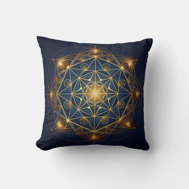 Cosmic Golden Blueprint Kudde (Framsida)
