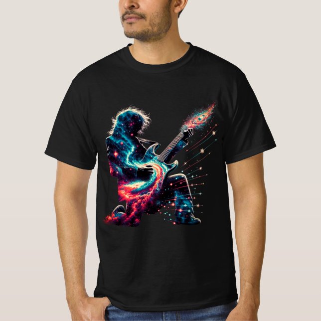 Cosmic Guitarist T-Shirt (Framsida)