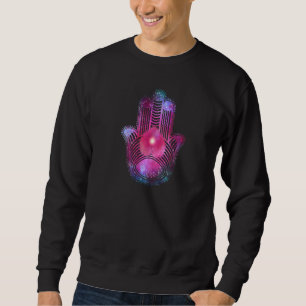 Cosmic Hand Andlig Buddha Zen Lång Ärmad Tröja