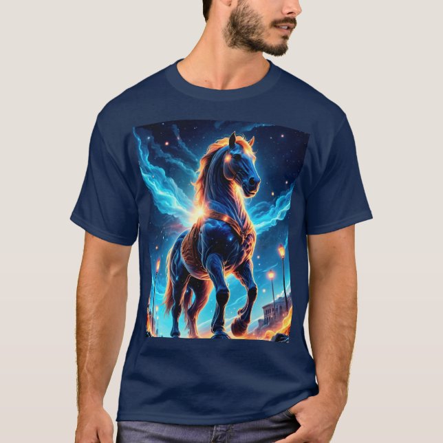 Cosmic Horse T Shirt (Framsida)