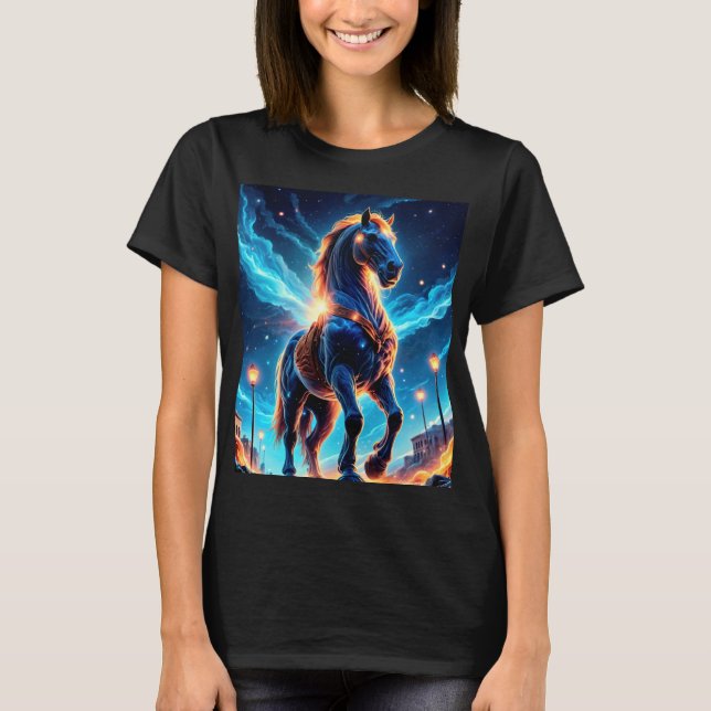 Cosmic Horse T Shirt (Framsida)