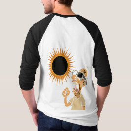 Cosmic Humor - Roligt Eclipse Ringer Tee för manar