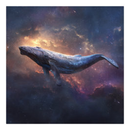Cosmic Humpback Whale Fototryck