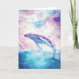 Cosmic Humpback Whale i Celestial Vatten Kort