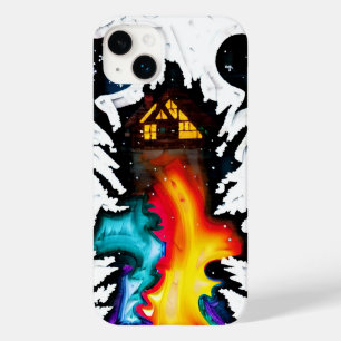 Cosmic Ice Castle som täcker ett fredligt hem