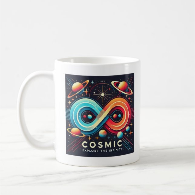 Cosmic Infinity: Utforska oändligheten Kaffemugg (Vänster)